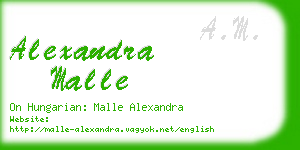 alexandra malle business card